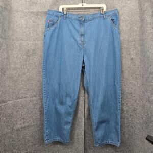 Woman Whitin Jeans 26W Blue Medium Wash Straight Leg‎ Classic Fit 100% Cotton